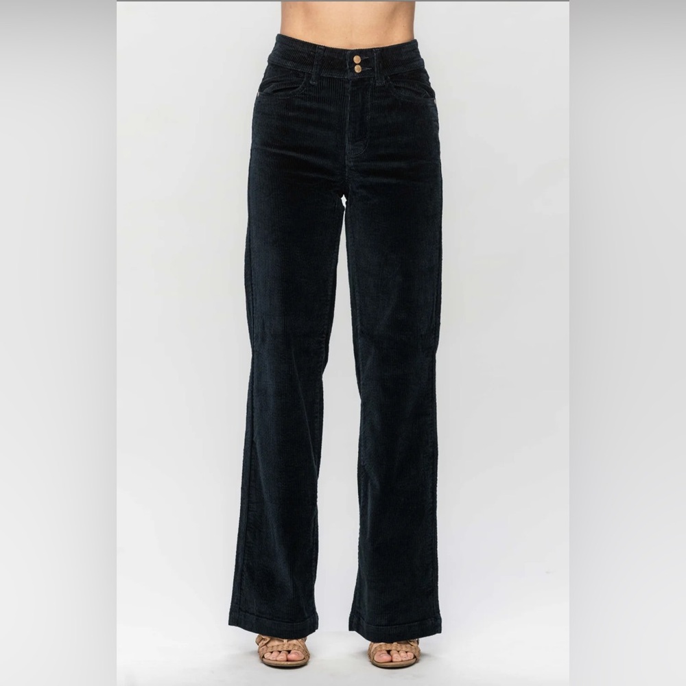 Judy Blue Wide Leg Corduroy Trouser - Emerald
NEW
